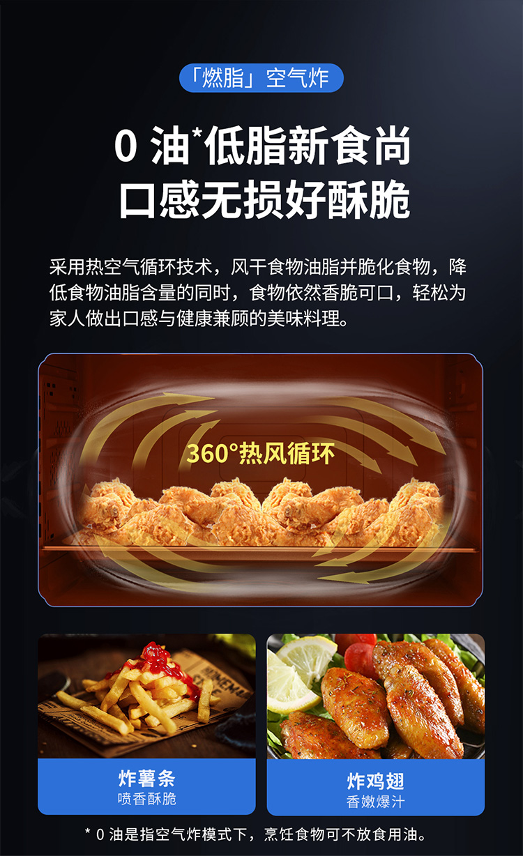 蒸烤集成灶360&deg;熱風循環(huán)
